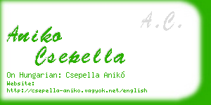aniko csepella business card